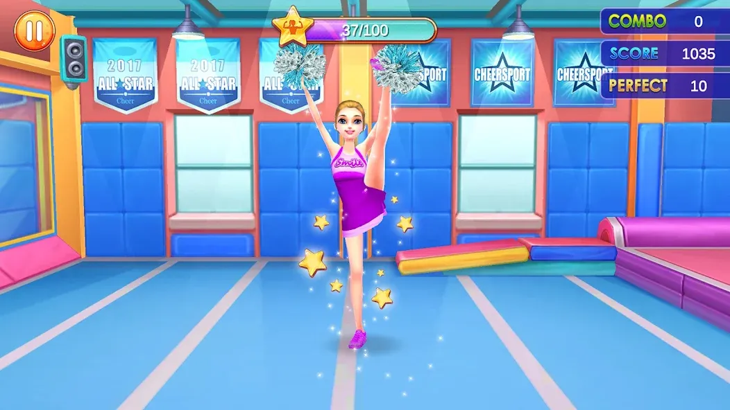 Cheerleader Champion Dance Now МОД/Взлом [Меню, Бесконечные монеты и Открытые уровни] Screenshot 4