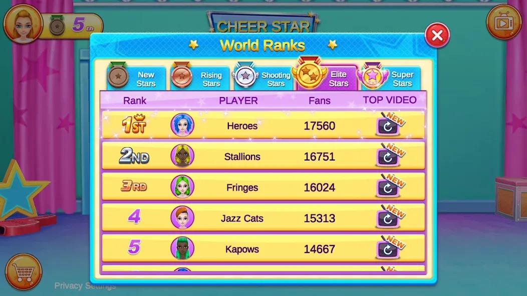 Cheerleader Champion Dance Now МОД/Взлом [Меню, Бесконечные монеты и Открытые уровни] Screenshot 5
