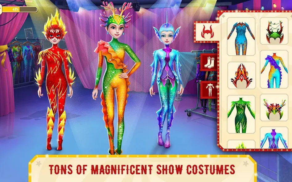 Fantasy Gymnastics МОД/Взлом [Меню, Бесконечные монеты и Открытые уровни] Screenshot 3