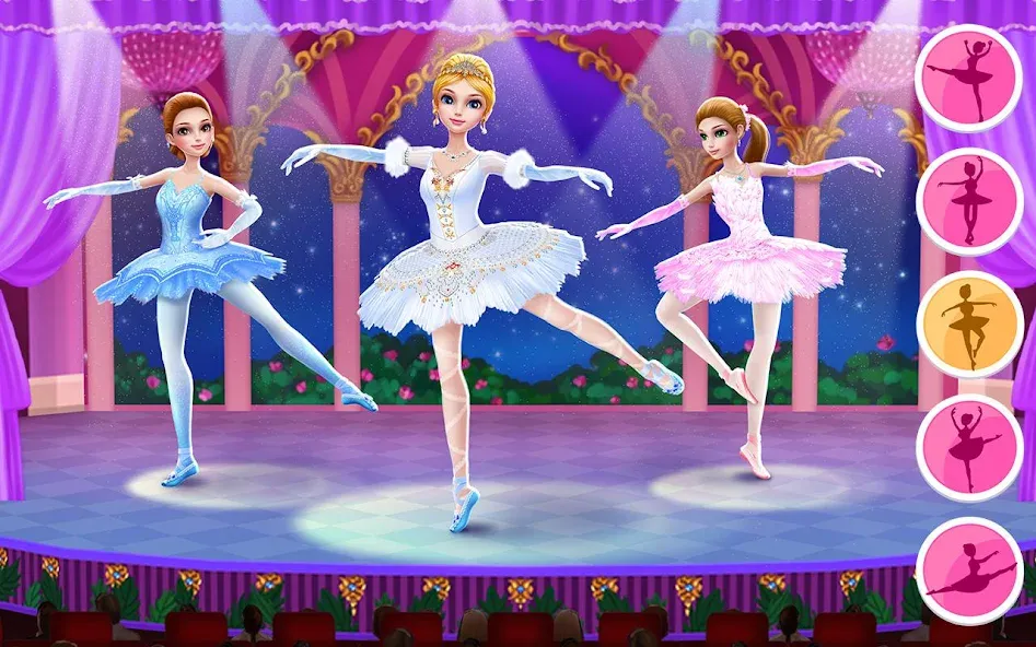 Pretty Ballerina - Girl Game МОД/Взлом [Много монет, Открытые уровни и Мега MOD] Screenshot 1