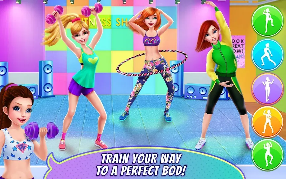 Fitness Girl - Dance & Play МОД/Взлом [Все открыто, Дополнительные деньги и Меню MOD] Screenshot 3
