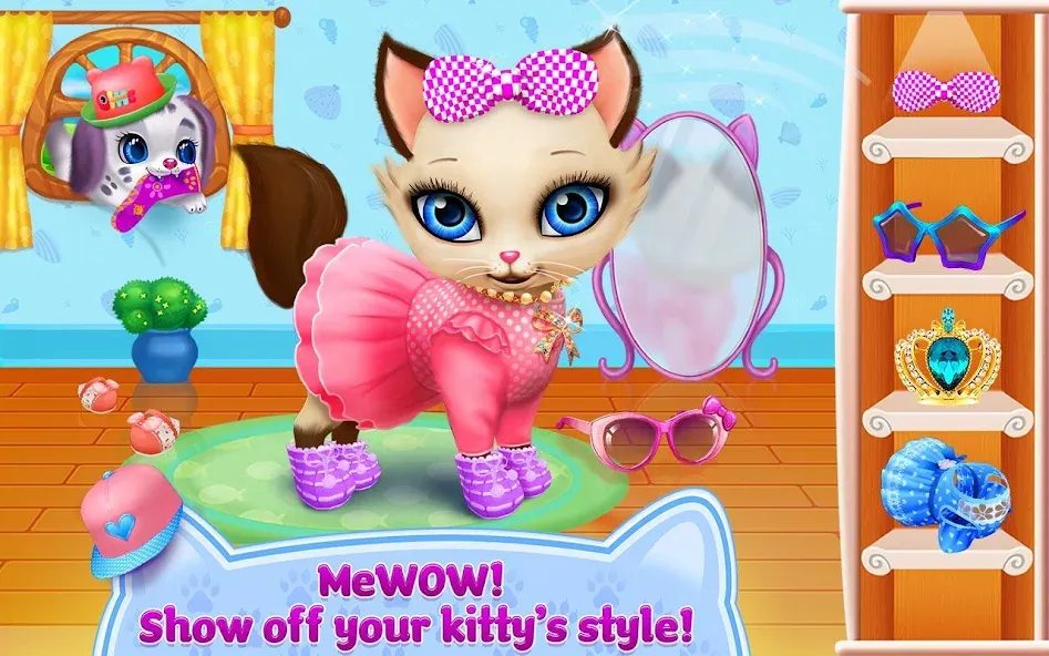 Kitty Love - My Fluffy Pet МОД/Взлом [Все открыто, Дополнительные деньги и Меню MOD] Screenshot 1