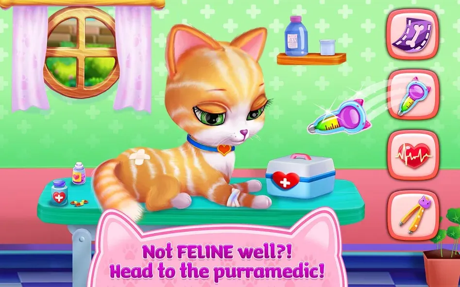 Kitty Love - My Fluffy Pet МОД/Взлом [Все открыто, Дополнительные деньги и Меню MOD] Screenshot 4