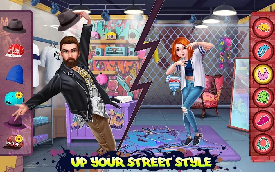 Hip Hop Battle - Girls vs Boys МОД/Взлом [Много монет, Открытые уровни и Мега MOD] Screenshot 2
