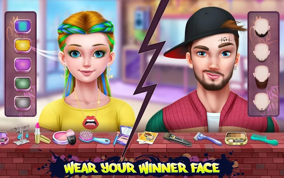 Hip Hop Battle - Girls vs Boys МОД/Взлом [Много монет, Открытые уровни и Мега MOD] Screenshot 4