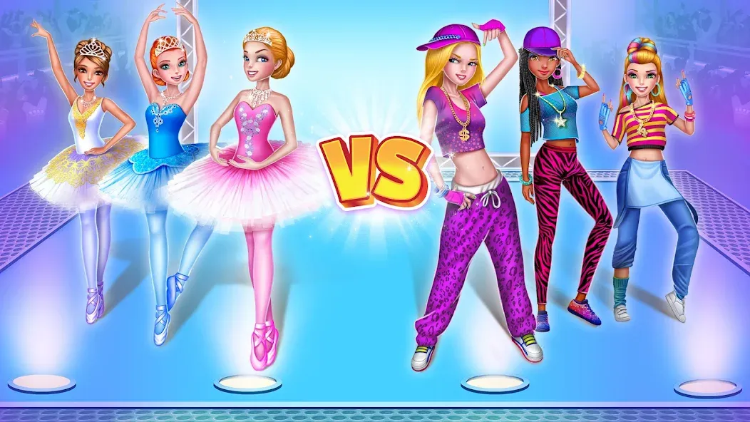 Dance Clash: Ballet vs Hip Hop МОД/Взлом [Бесконечные деньги, Монеты и Мега MOD] Screenshot 1