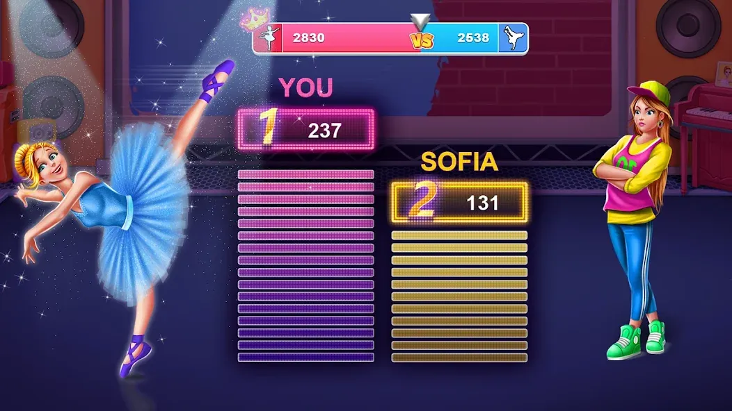 Dance Clash: Ballet vs Hip Hop МОД/Взлом [Бесконечные деньги, Монеты и Мега MOD] Screenshot 3