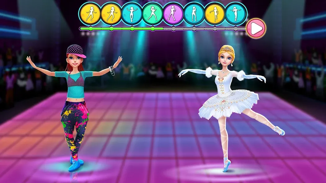 Dance Clash: Ballet vs Hip Hop МОД/Взлом [Бесконечные деньги, Монеты и Мега MOD] Screenshot 5