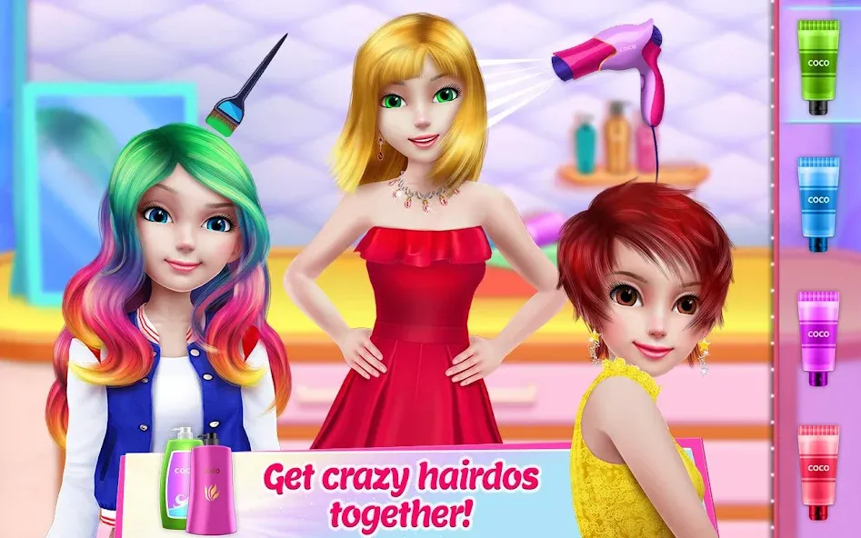 Girl Squad - BFF in Style МОД/Взлом [Бесконечные деньги, Монеты и Мега MOD] Screenshot 2