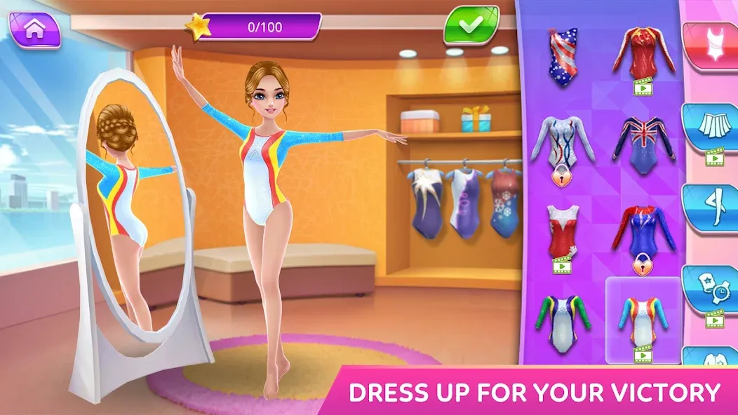 Gymnastics Superstar Star Girl МОД/Взлом [Много денег, Монет и Все открыто] Screenshot 1