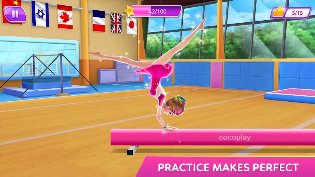 Gymnastics Superstar Star Girl МОД/Взлом [Много денег, Монет и Все открыто] Screenshot 4