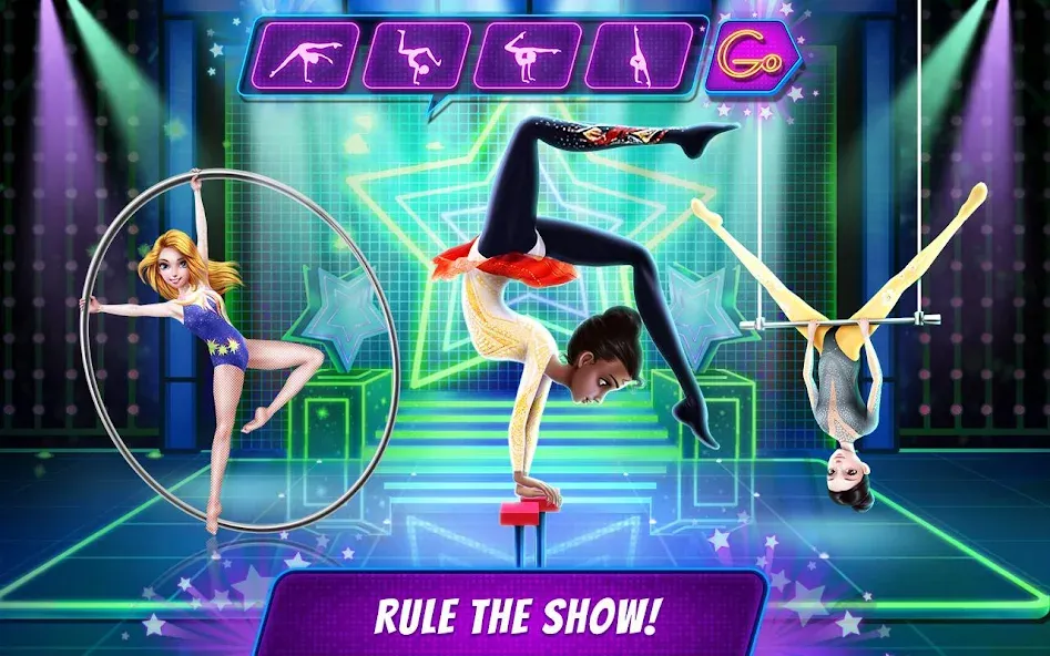 Acrobat Star Show - Girl Power МОД/Взлом [Все открыто, Дополнительные деньги и Меню MOD] Screenshot 1