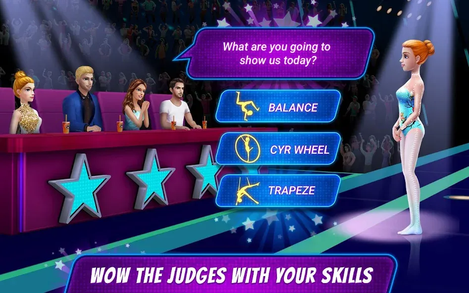 Acrobat Star Show - Girl Power МОД/Взлом [Все открыто, Дополнительные деньги и Меню MOD] Screenshot 3