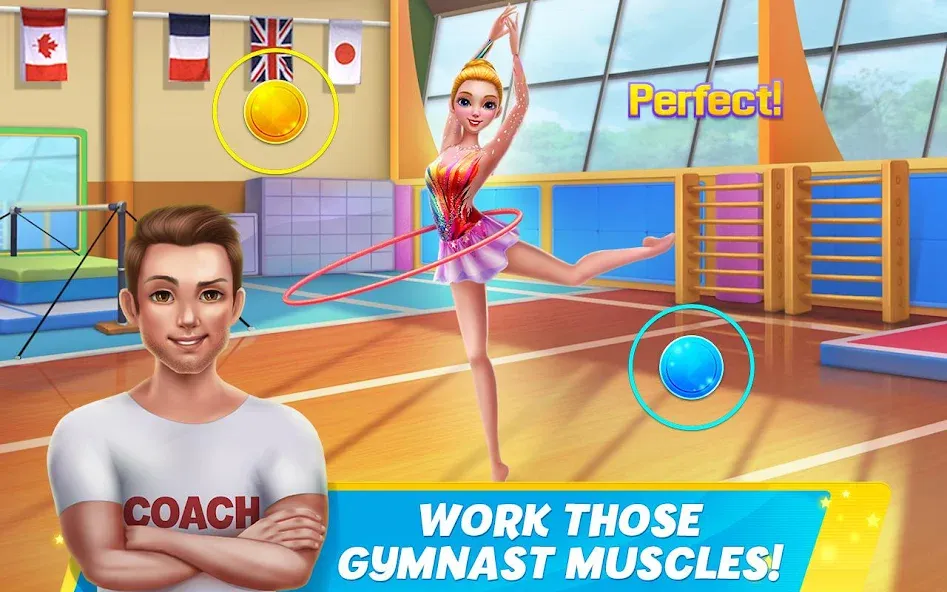 Rhythmic Gymnastics Dream Team МОД/Взлом [Бесконечные деньги, Монеты и Мега MOD] Screenshot 5