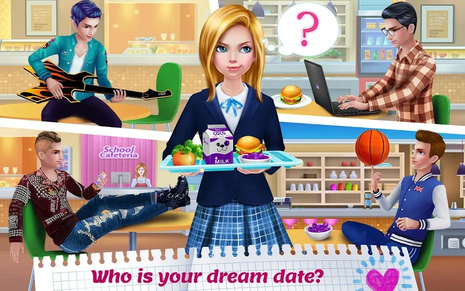 High School Crush - Love Story МОД/Взлом [Деньги, Монеты и Меню MOD] Screenshot 2