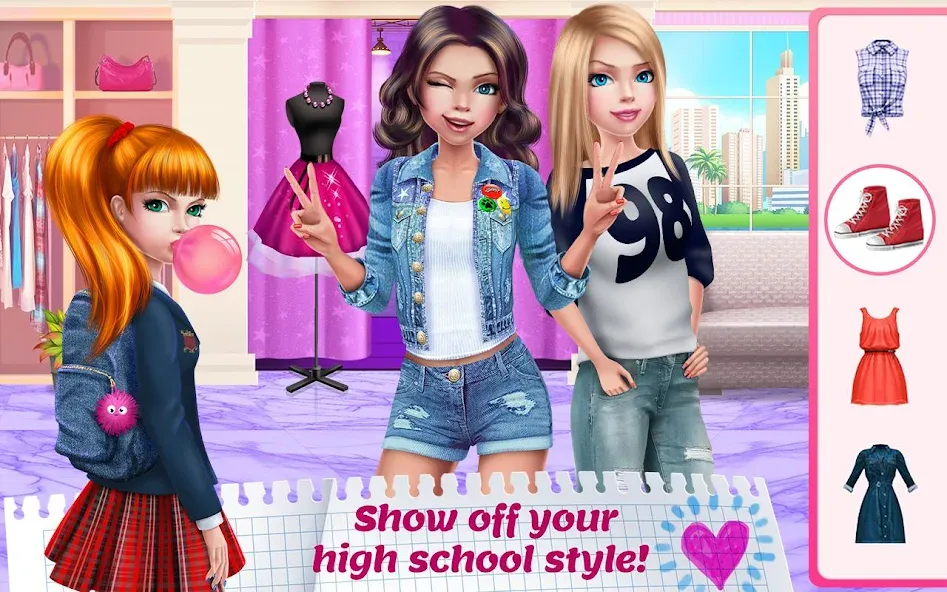 High School Crush - Love Story МОД/Взлом [Деньги, Монеты и Меню MOD] Screenshot 3