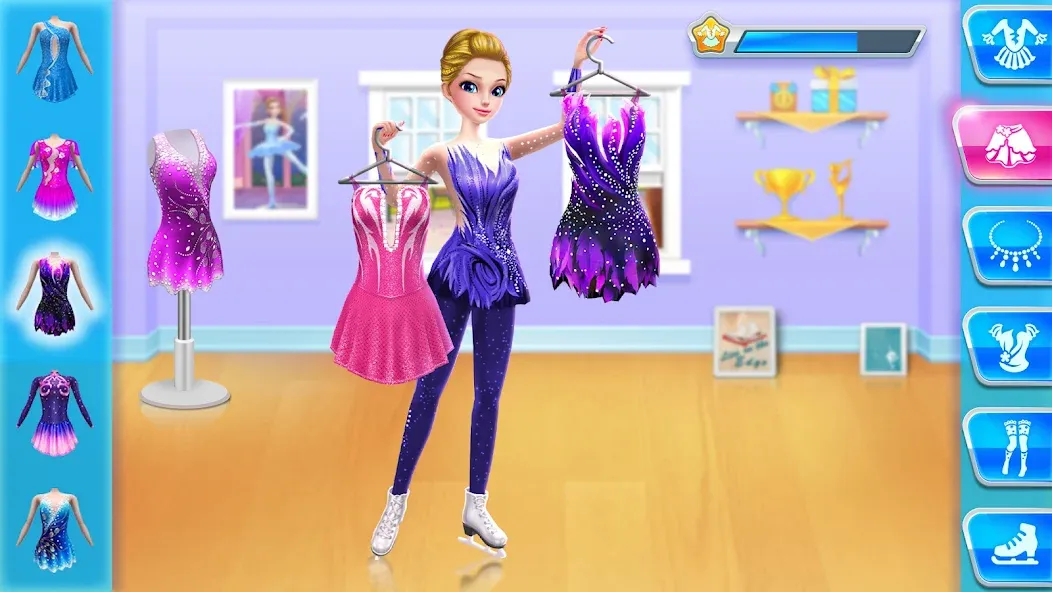 Ice Skating Ballerina Life МОД/Взлом [Деньги, Монеты и Меню MOD] Screenshot 1