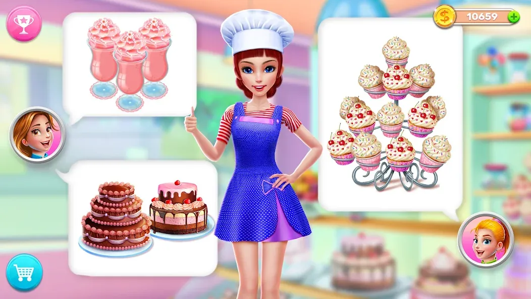 My Bakery Empire: Bake a Cake МОД/Взлом [Много денег, Монет и Все открыто] Screenshot 4