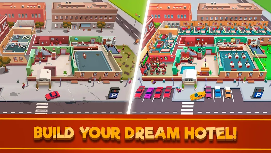 Hotel Empire Tycoon－Idle Game МОД/Взлом [Много денег, Монет и Все открыто] Screenshot 1
