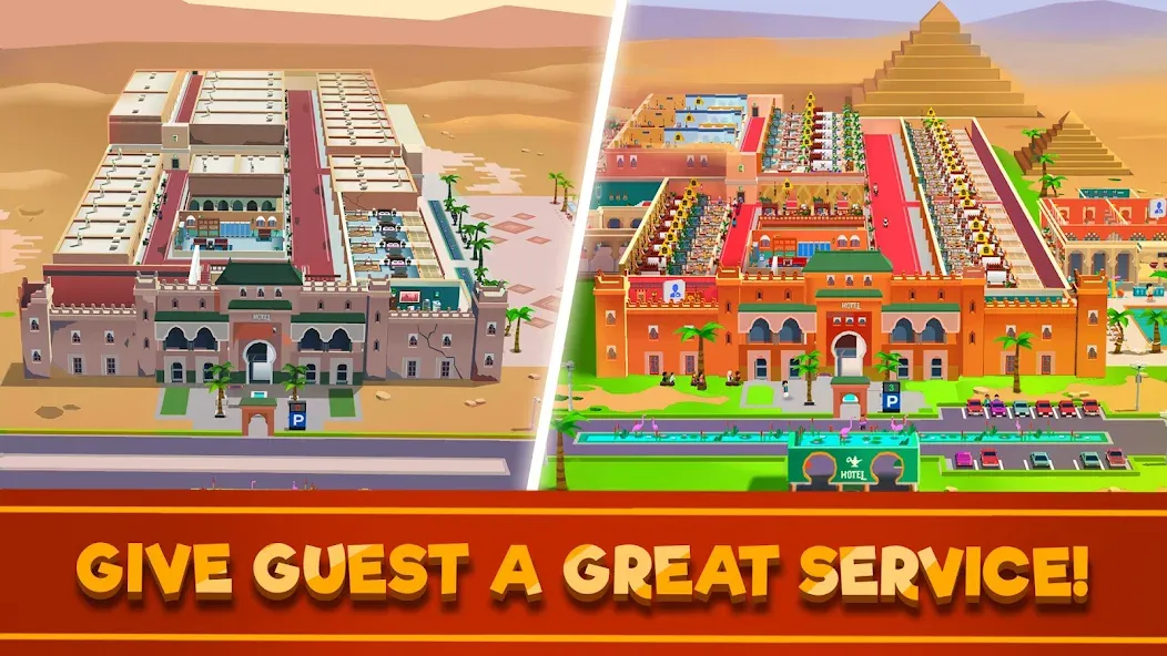 Hotel Empire Tycoon－Idle Game МОД/Взлом [Много денег, Монет и Все открыто] Screenshot 4