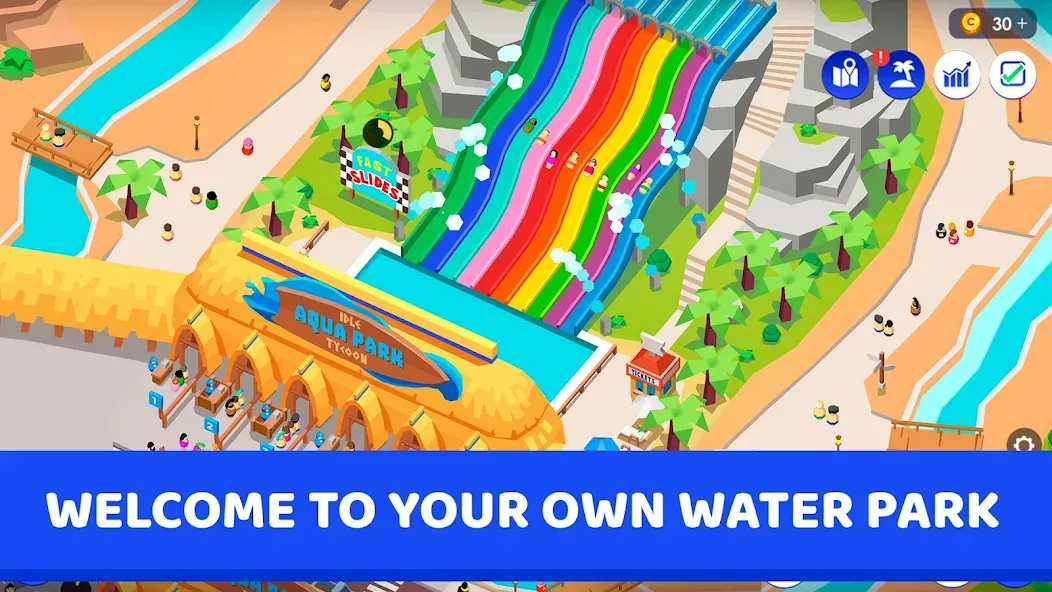 Idle Theme Park Tycoon (Айдел Тем Парк Тайкун) МОД/Взлом [Много денег, Монет и Все открыто] Screenshot 1