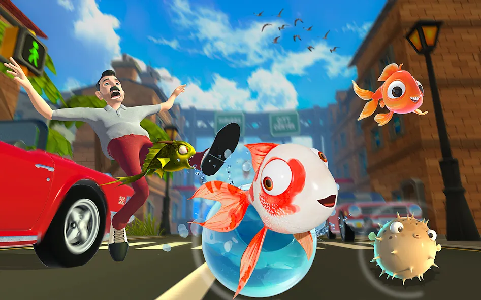 Piranha Escape Hungry Fish.io МОД/Взлом [Бесконечные деньги, Монеты и Мега MOD] Screenshot 1