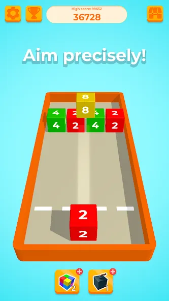 Chain Cube 2048: 3D merge game (Чейн Куб) МОД/Взлом [Бесконечные деньги, Монеты и Мега MOD] Screenshot 1