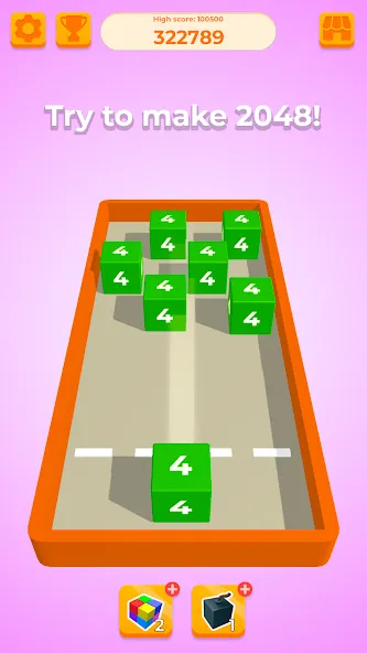 Chain Cube 2048: 3D merge game (Чейн Куб) МОД/Взлом [Бесконечные деньги, Монеты и Мега MOD] Screenshot 4