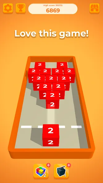 Chain Cube 2048: 3D merge game (Чейн Куб) МОД/Взлом [Бесконечные деньги, Монеты и Мега MOD] Screenshot 5