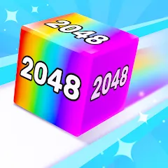 Скачать Взломанная Chain Cube 2048: 3D merge game на Андроид (Много денег)