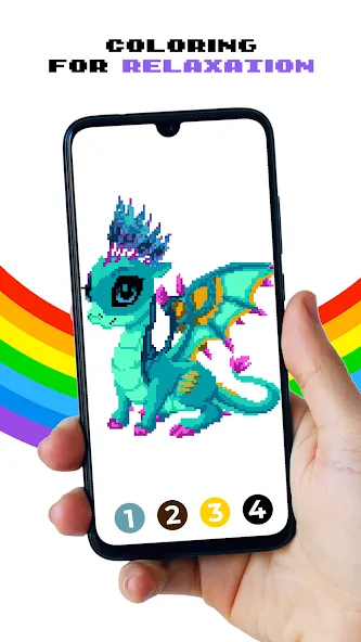 Pixel by Number™ - Pixel Art (Пиксель по номеру) МОД/Взлом [Меню, Бесконечные монеты и Открытые уровни] Screenshot 2
