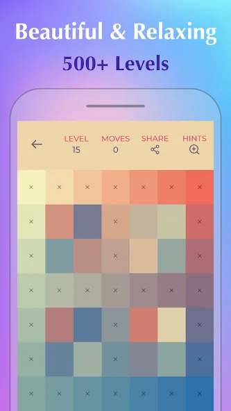 Color Puzzle:Offline Hue Games МОД/Взлом [Много денег, Монет и Все открыто] Screenshot 1