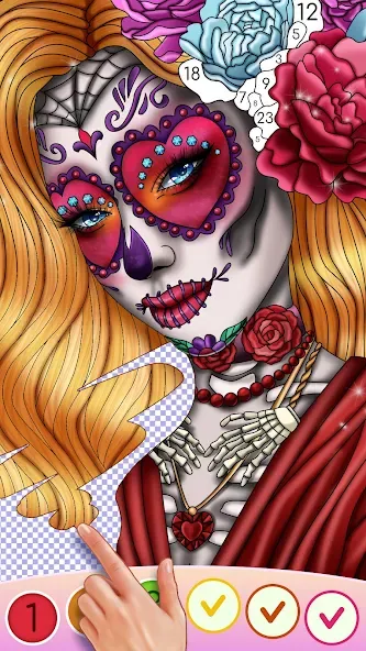 Color Swipe Coloring Book game МОД/Взлом [Меню, Бесконечные монеты и Открытые уровни] Screenshot 4