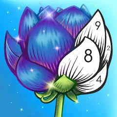Скачать Color Swipe Coloring Book game Взлом (Все цвета разблокированы) на Андроид