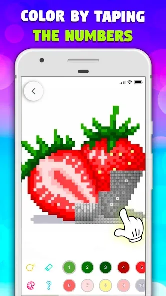 Pixel Art book・Color by number МОД/Взлом [Все открыто, Дополнительные деньги и Меню MOD] Screenshot 2