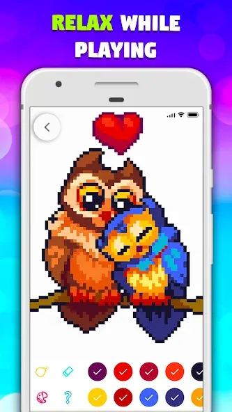 Pixel Art book・Color by number МОД/Взлом [Все открыто, Дополнительные деньги и Меню MOD] Screenshot 3