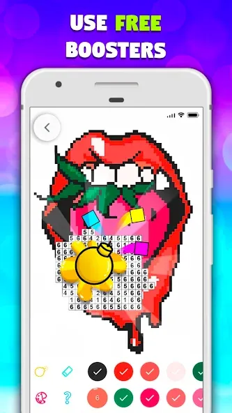 Pixel Art book・Color by number МОД/Взлом [Все открыто, Дополнительные деньги и Меню MOD] Screenshot 4