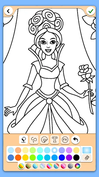 Coloring for girls and women МОД/Взлом [Бесконечные деньги, Монеты и Мега MOD] Screenshot 4