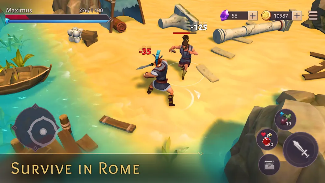 Gladiators: Survival in Rome МОД/Взлом [Бесконечные деньги, Монеты и Мега MOD] Screenshot 1