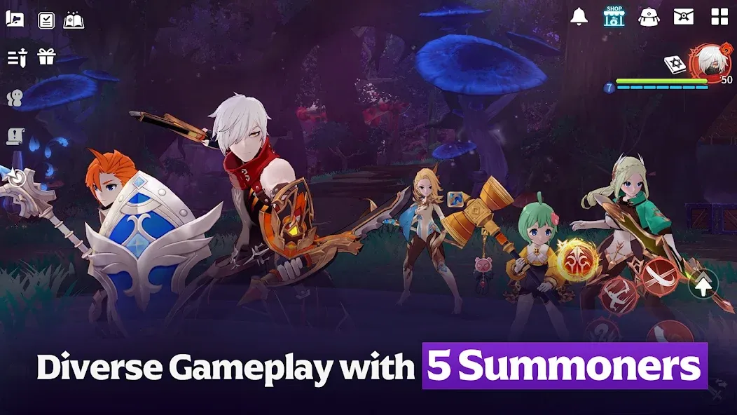 Summoners War: Chronicles МОД/Взлом [Деньги, Монеты и Меню MOD] Screenshot 2