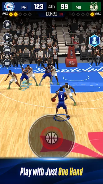 NBA NOW 24 (НБА СЕЙЧАС 23) МОД/Взлом [Много монет, Открытые уровни и Мега MOD] Screenshot 2