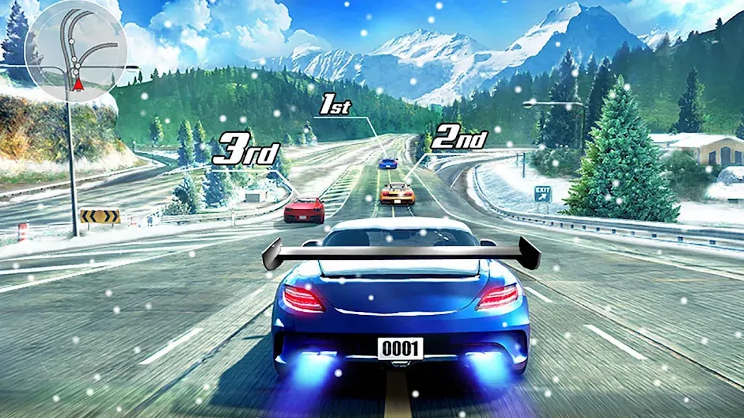 Street Racing 3D МОД/Взлом [Все открыто, Дополнительные деньги и Меню MOD] Screenshot 1