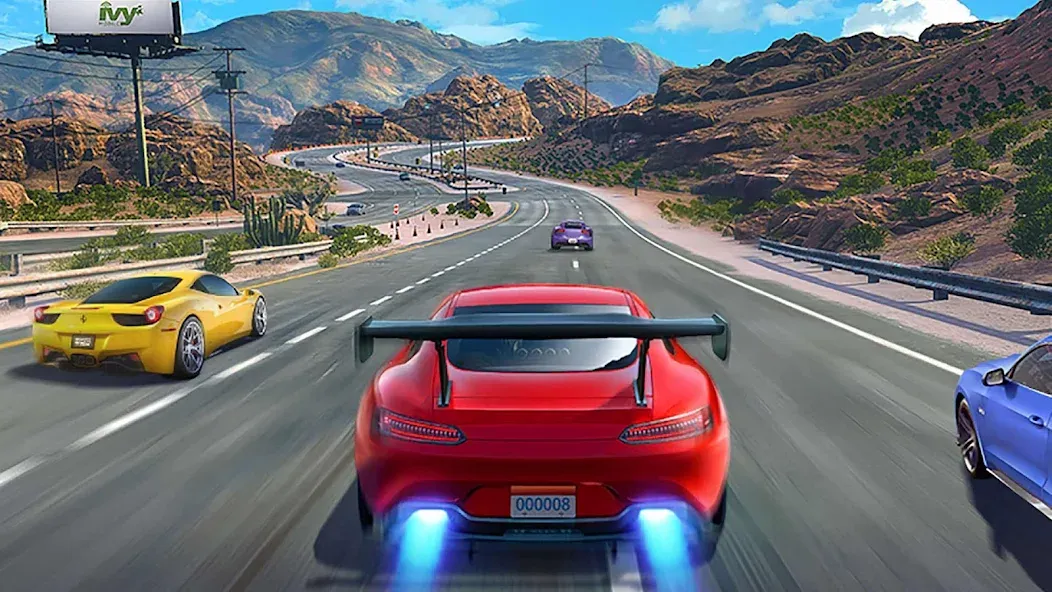 Street Racing 3D МОД/Взлом [Все открыто, Дополнительные деньги и Меню MOD] Screenshot 2