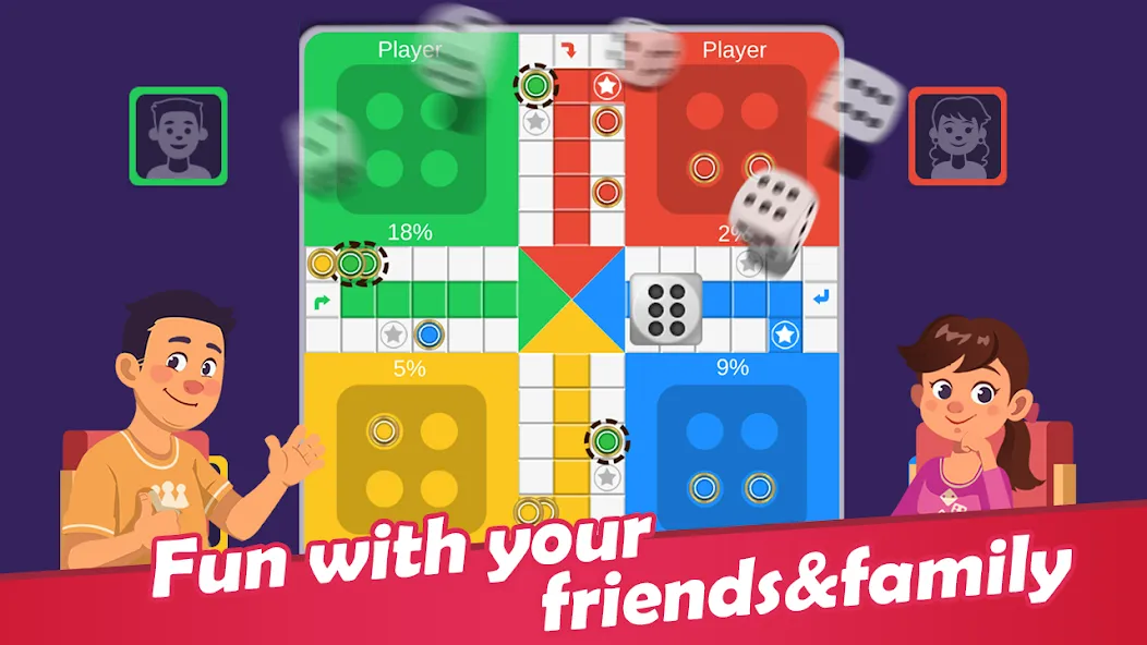 Ludo (Людо Лайт) МОД/Взлом [Деньги, Монеты и Меню MOD] Screenshot 1