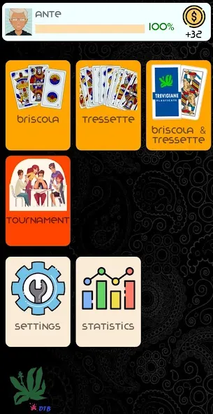 Briscola & Tressette Online МОД/Взлом [Меню, Бесконечные монеты и Открытые уровни] Screenshot 2
