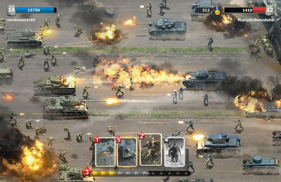 Trench Assault (ТренчАтака) МОД/Взлом [Все открыто, Дополнительные деньги и Меню MOD] Screenshot 3