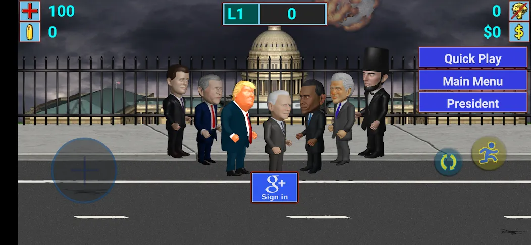Aliens vs President (Элиены против Президента) МОД/Взлом [Все открыто, Дополнительные деньги и Меню MOD] Screenshot 1