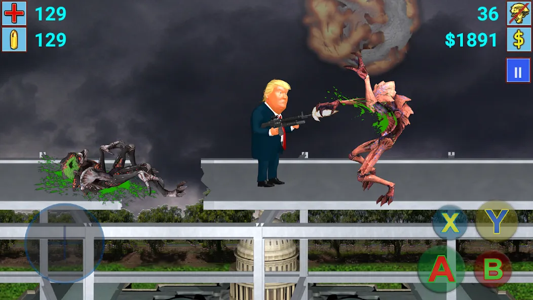 Aliens vs President (Элиены против Президента) МОД/Взлом [Все открыто, Дополнительные деньги и Меню MOD] Screenshot 5