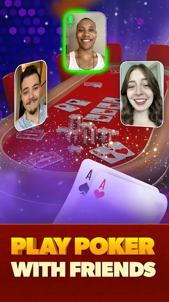 Poker Face: Texas Holdem Poker (Покер Фейс) МОД/Взлом [Много денег, Монет и Все открыто] Screenshot 1