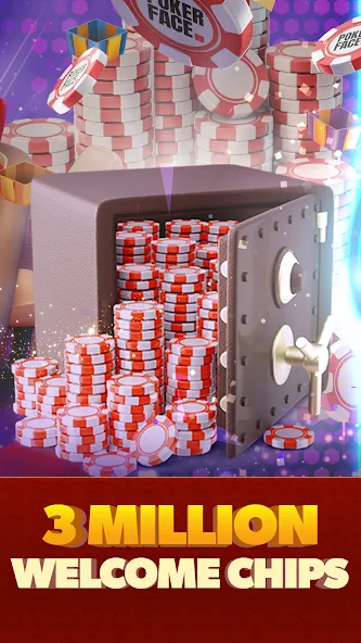 Poker Face: Texas Holdem Poker (Покер Фейс) МОД/Взлом [Много денег, Монет и Все открыто] Screenshot 2